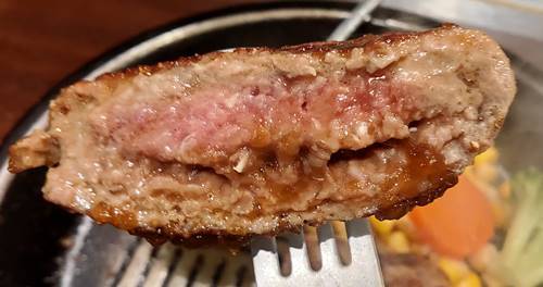 いきなりステーキ ワイルドハンバーグランチセット 肉感強く美味 ライス大盛り無料 バイク好きペケの気ままにブログ