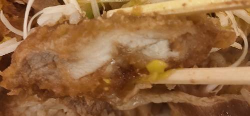 かつや 豚すき煮肉うどんチキンカツ丼 チキンカツ.jpg