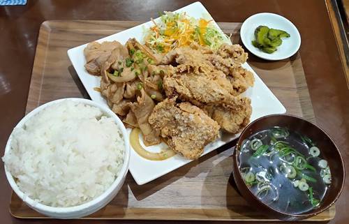 まんぷく食堂 焼肉＆からあげ定食.jpg