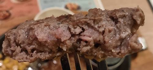 ココス ビーフハンバーグステーキ 粗挽き肉は肉感あり Aドリンクセット バイク好きペケの気ままにブログ