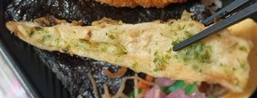 ミニストップ 海苔弁当（大麦入り） 竹輪の磯辺揚げ.jpg