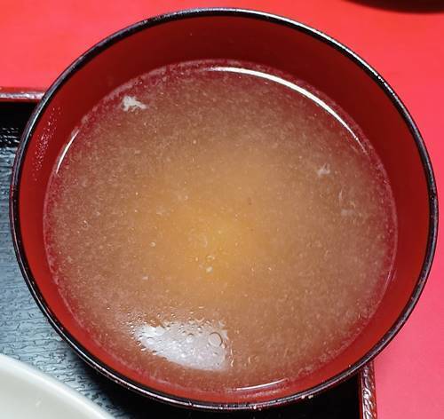 中華料理 彩鳳 豚肉とニンニクの茎炒め定食 スープ.jpg