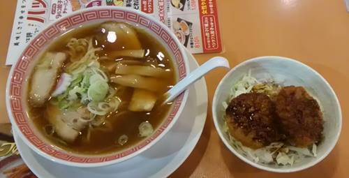 幸楽苑 中華そば＆ソースカツ丼.JPG