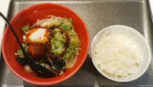 幸楽苑 台湾野菜まぜめん 辛シビ系 ライスセット.JPG