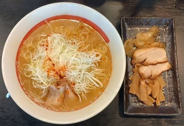 幸楽苑 塩ねぎらーめん＆盛り合わせ.jpg