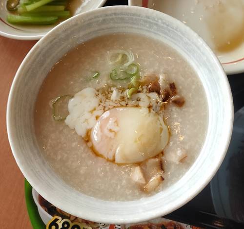 幸楽苑 朝定食 お粥.jpg