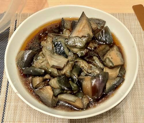 本場帯広 十勝豚丼専門店 㐂久好 惣菜バイキング 茄子の煮びたし.jpg