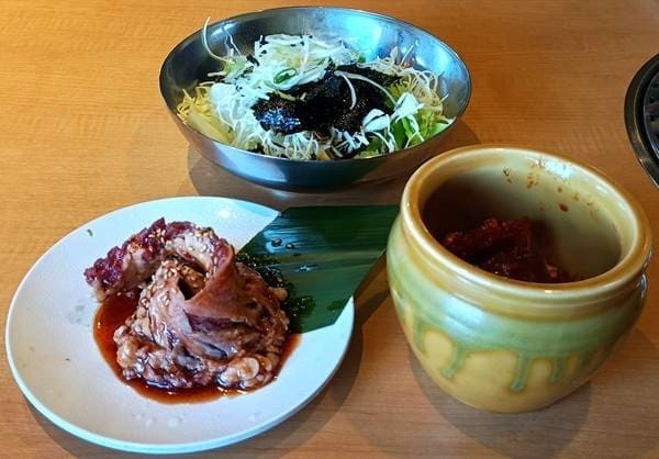焼肉きんぐ きんぐコース 壺漬けドラゴンハラミ&きんぐカルビ&チョレギサラダ.jpg