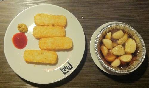 牛角 ハッシュドポテト＆にんにくホイル焼き.JPG
